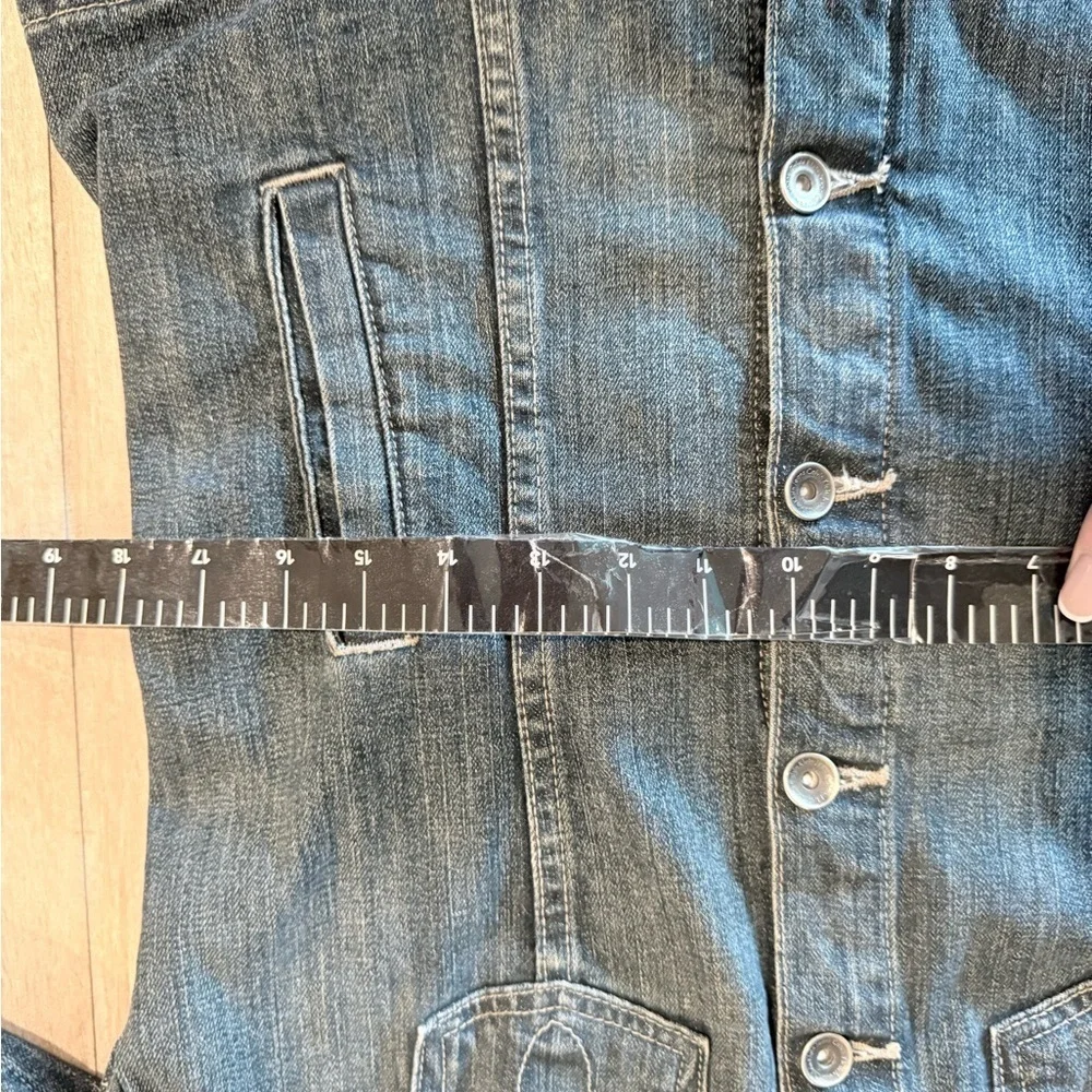 Calvin Klein Jeans Vintage Denim Jacket SZ L - Picture 12 of 16